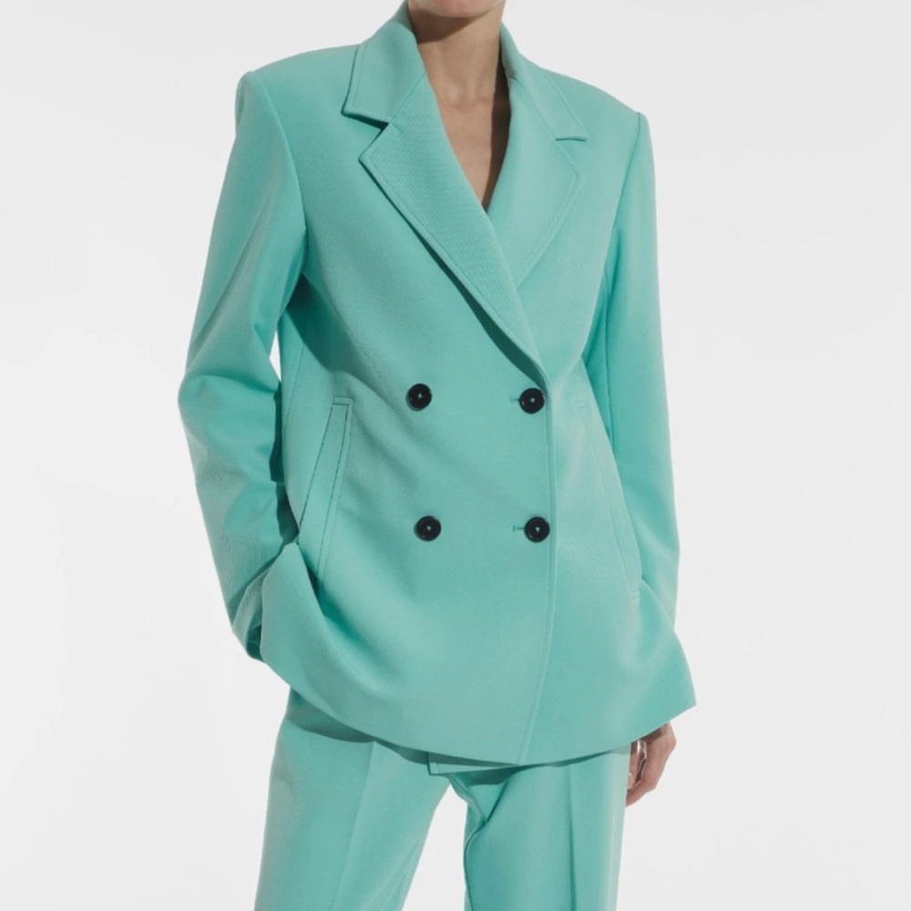 💎 SAINT ART Taylor Oversized Blazer Pistachio Blue S/M 💎